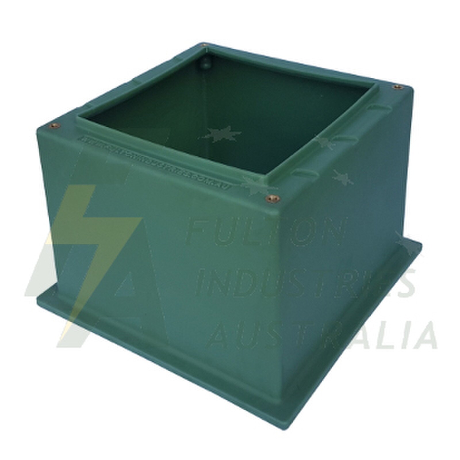 Extra large green poly pillar base